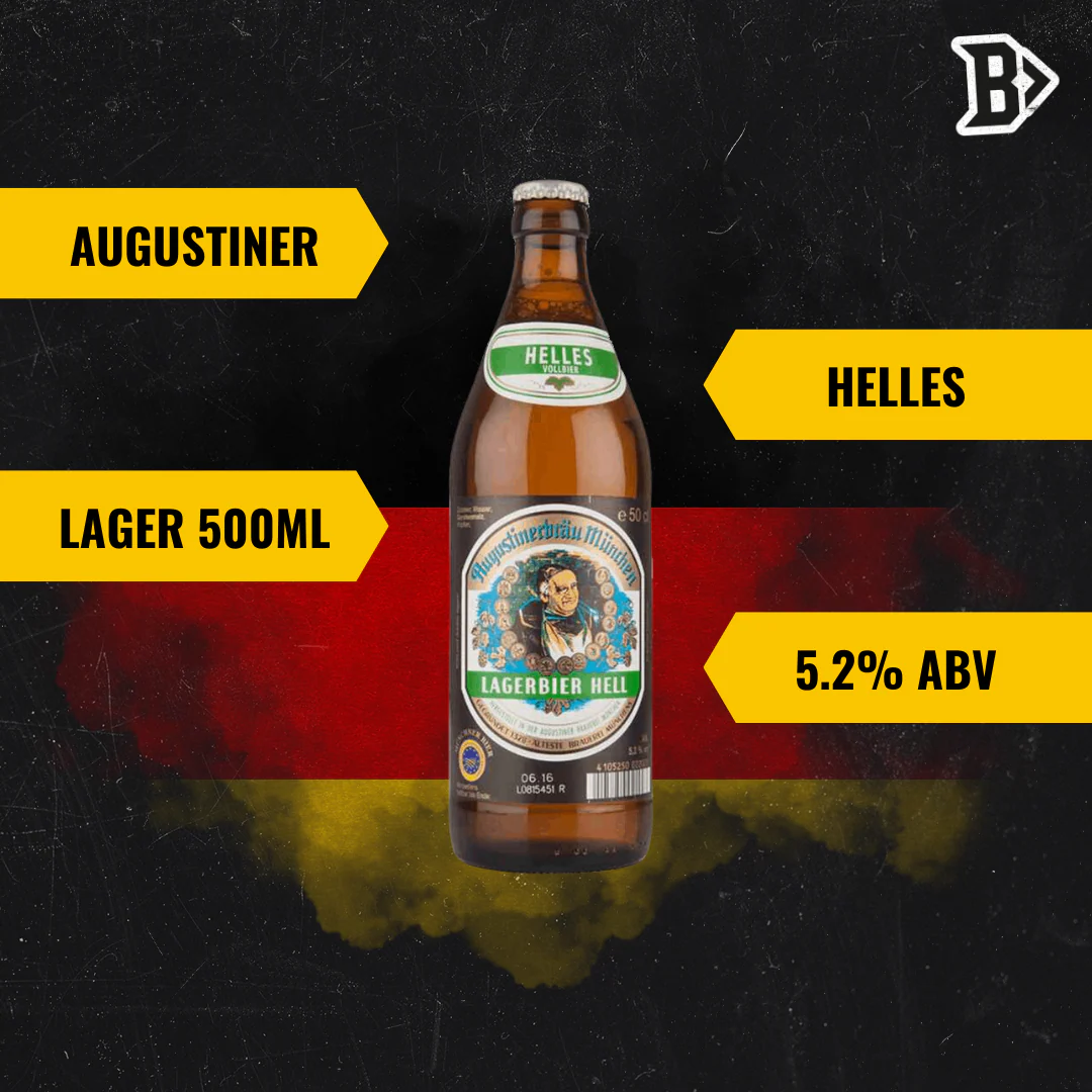Augustiner Helles German Lager 500ml Bottles - 5.2% ABV (Multipack) - Image 4