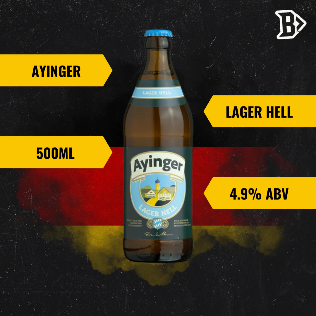 Ayinger Lager Hell 500ml Bottles - 4.9% ABV (Multipack) - Image 3
