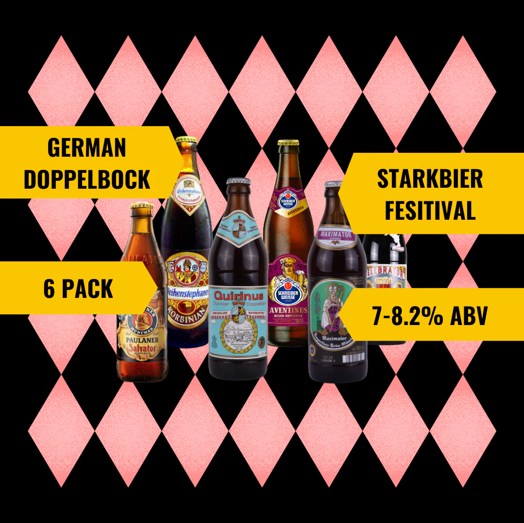 German Doppelbock Starkbier Festival Mixed Case (Augustiner, Paulaner, Ayinger, Schneider, Tegernseer & Weihenstephan) – 7–8.2% ABV (6 Pack) - Image 3